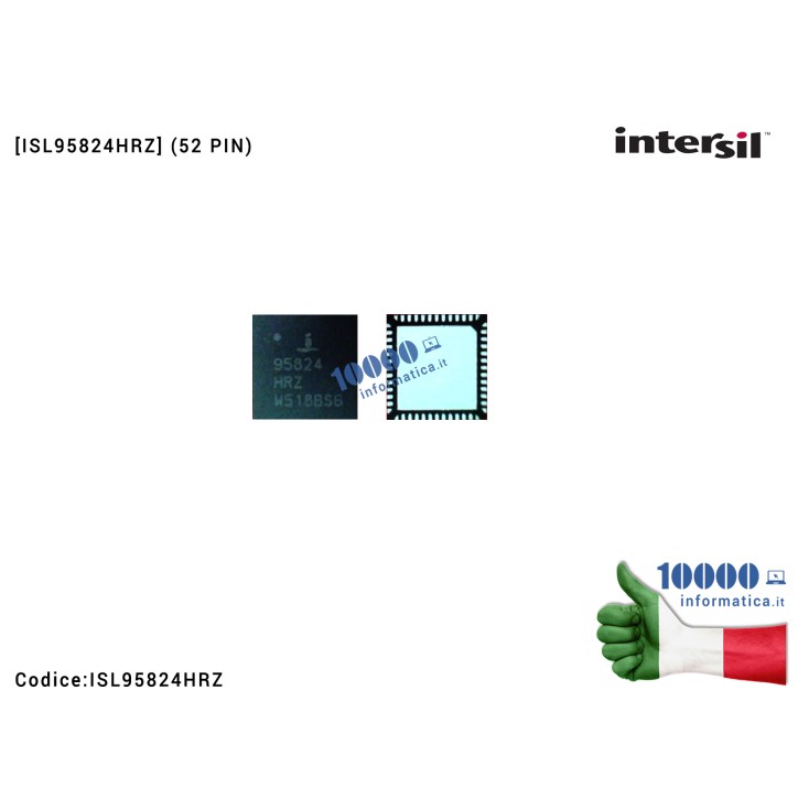 IC Chip INTERSIL ISL95824HR ISL 9S824 95B24 958Z4 95824HRZ ISL 95824 HRZ ISL95824HRZ QFN52 QFN-52