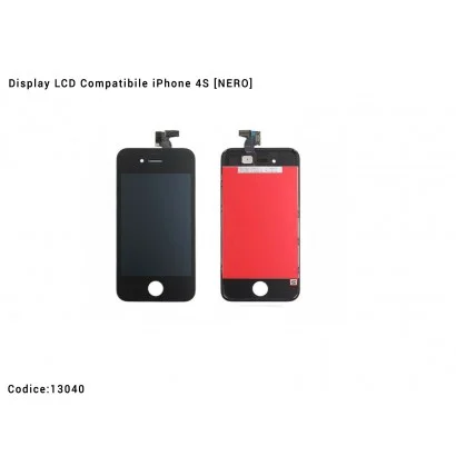 Display LCD Compatibile iPhone 4S [NERO] Schermo Vetro Touch Screen