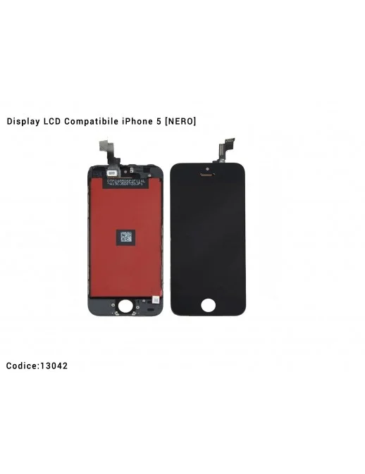 Display LCD Compatibile iPhone 5 [NERO] Schermo Vetro Touch Screen