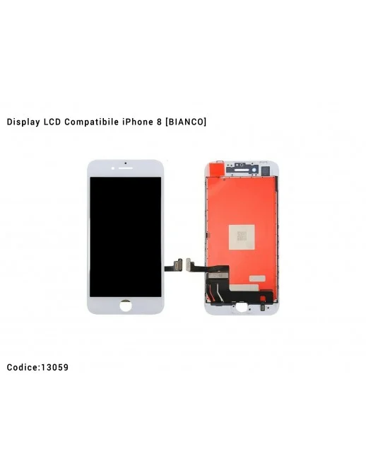Display LCD Compatibile iPhone 8 [BIANCO] Schermo Vetro Touch Screen