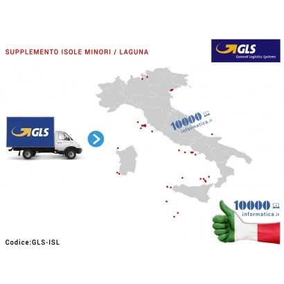 GLS 72/96h SUPPLEMENTO ISOLA MINORE - ZONA DISAGIATE LAGUNA VENEZIA