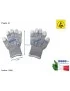 12241 Guanti Antistatici Elasticizzati ESD in fibra di carbonio con polpastrelli in PU [Taglia S] Scheda Madre Notebook Smart...