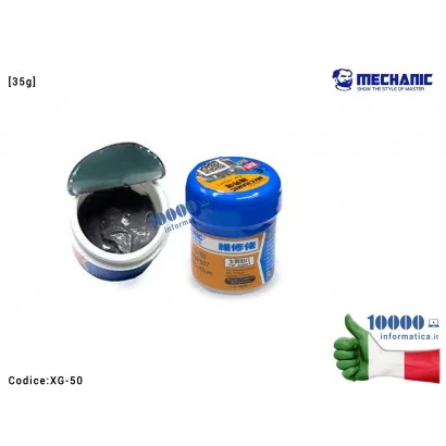 Pasta Saldante MECHANIC XG-50 183°C [35g] Solder Flux Paste Lead-Free Welding Flux Saldature per BGA SMD CSP Scheda Madre Notebo
