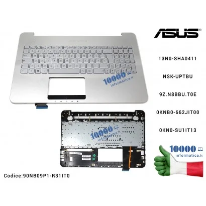90NB09P1-R31IT0 Tastiera Italiana Completa di Top Case Superiore ASUS VivoBook Pro N552 N552V N552VX N552VW [RETROILLUMINATA]...