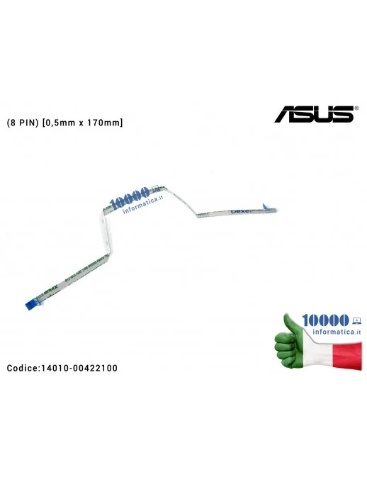 14010-00422100 Cavo Collegamento Touchpad TP FFC (8 PIN) [0,5mm x 205mm] ASUS X550 X550V X550VQ X550VX K550VX