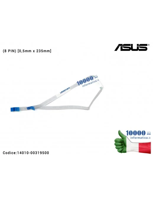 14010-00319500 Cavo Collegamento Touchpad TP FFC (8 PIN) [0,5mm x 235mm] ASUS X555 X555LA X555LD X555LI X555LB X555U X555LN 1...