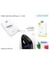 US-CD78-W Power Bank Portatile USAMS US-CD78 [BIANCO] (10000mAh) Dual USB MicroUSB Type-C Digital Display