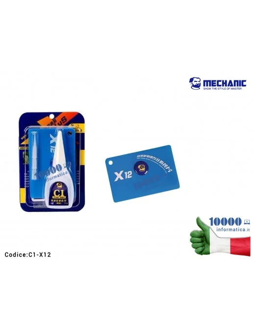 Rimuovi Colla Batteria MECHANIC C1-X12 [15g] Remover Glue Battery Rimozione Batterie Smartphone iPhone Samsung Huawei