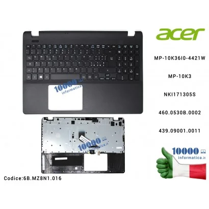 Tastiera Italiana Completa di Top Case Superiore ACER Aspire ES1-531 Extensa 2519 [NERA] NKI171305S  MP-10K36I0-4421W MP-10K3 46