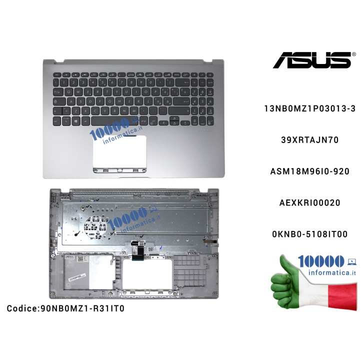 Tastiera Italiana Top Case Palmrest ASUS X509 X509D X509DA X509F X509FA X509FB X509FJ X509FL X509U X509UA X509UB X509UJ F509 F50