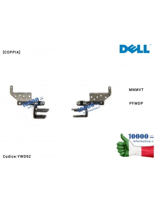 YWD92 Cerniere Hinges DELL Inspiron 17R (N7010) [COPPIA] MNMVTPFMDP 0YWD92 0MNMVT 0PFMDP CN-0YWD92 CN-0MNMVT CN-0PFMDP YWD92