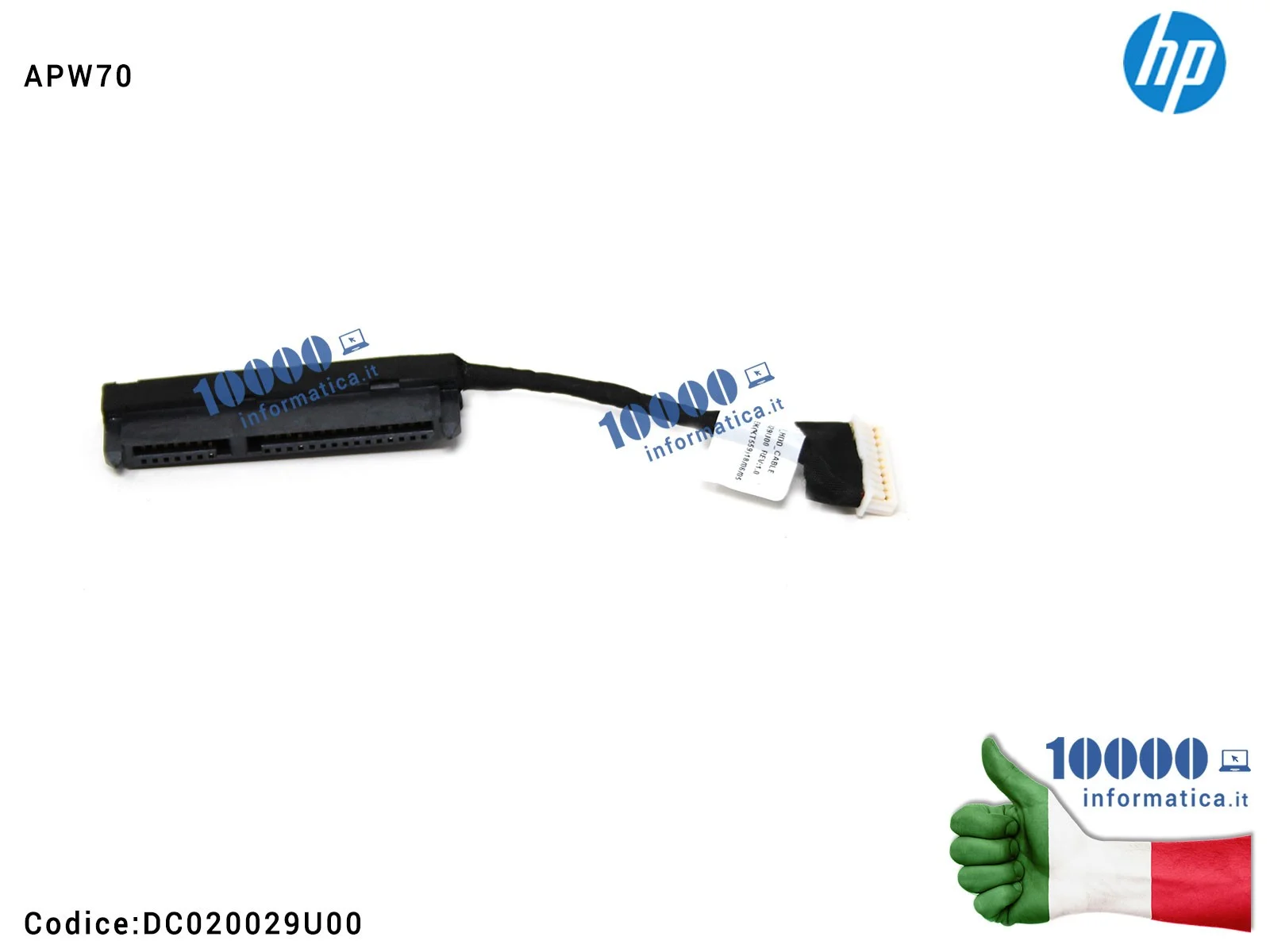 DC020029U00 Cavo Connettore Hard Disk HDD SATA HP ZBook 15 G3 G4 17 G3 G4 APW70 DC020029U00
