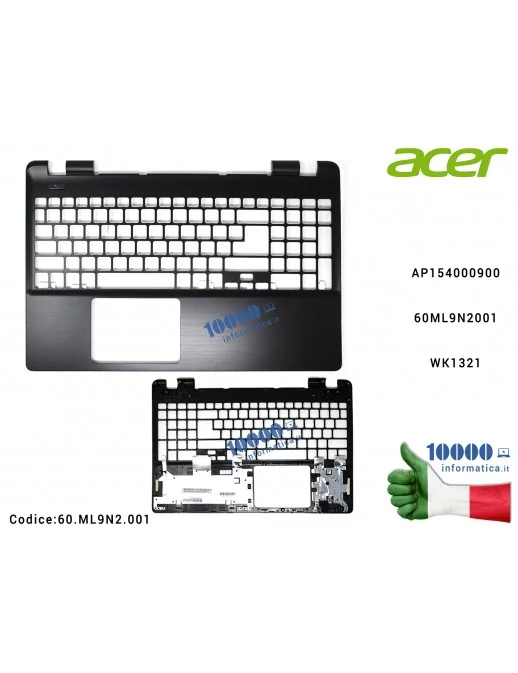 Top Case Superiore [NERA] ACER E5-511 E5-521 E5-531G E5-571 E5-571G E5-572G Extensa 2510 2510G AP154000900 60ML9N2001 WK1321