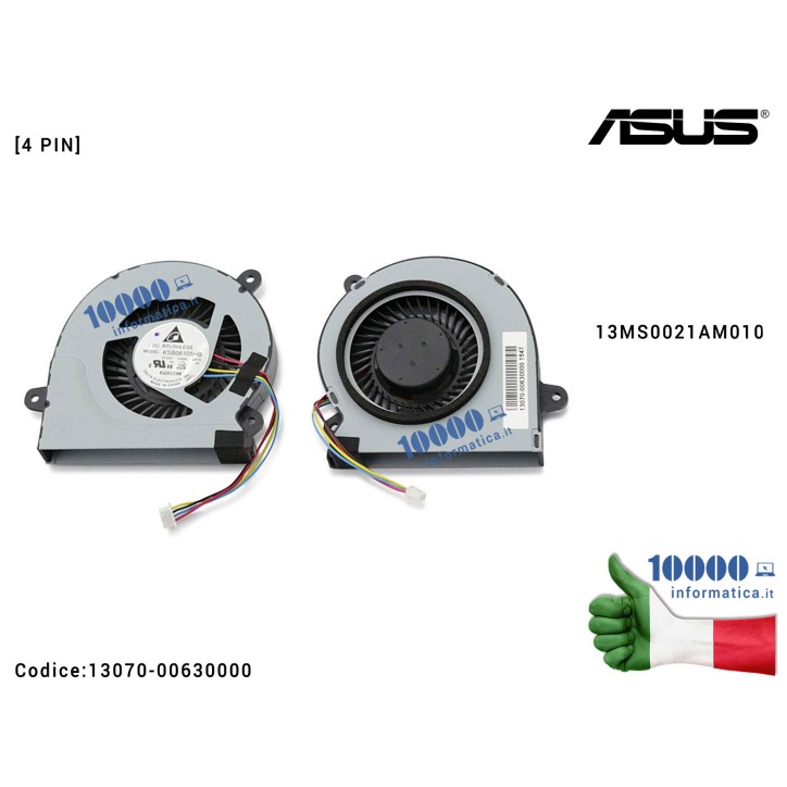 Ventola di Raffreddamento Fan CPU ASUS Mini PC VivoPC VC60 VC60V 13MS0021AM0101 Ventola di Raffreddamento Fan CPU ASUS Mini PC VivoPC VC60 VC60V 13MS0021AM0101