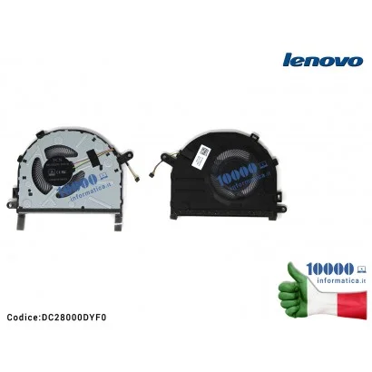 Ventola di Raffreddamento Fan CPU LENOVO IdeaPad 7000-14IKBR 330S-14IKBR 7000-15IKBR 7000-15ARR DC28000DYF0