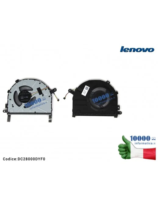 Ventola di Raffreddamento Fan CPU LENOVO IdeaPad 7000-14IKBR 330S-14IKBR 7000-15IKBR 7000-15ARR DC28000DYF0