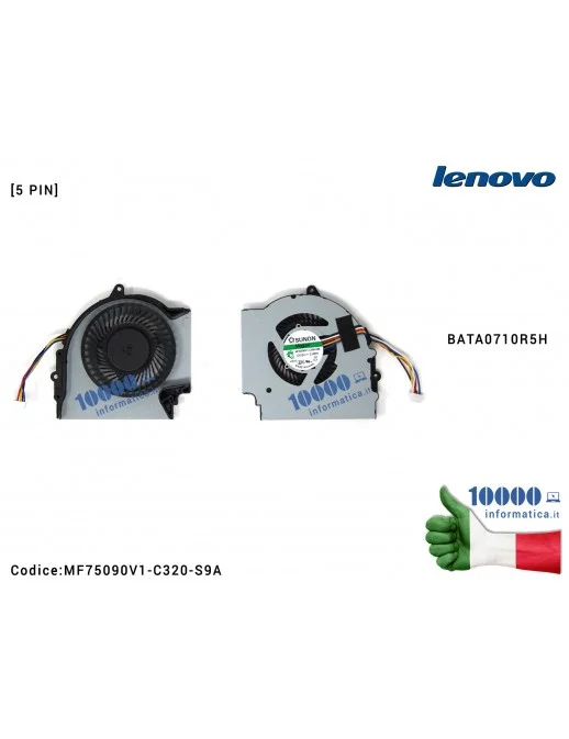 Ventola di Raffreddamento Fan CPU LENOVO ThinkPad Edge E431 E531 E440 E540 MF75090V1-C320-S9A BATA0710R5H