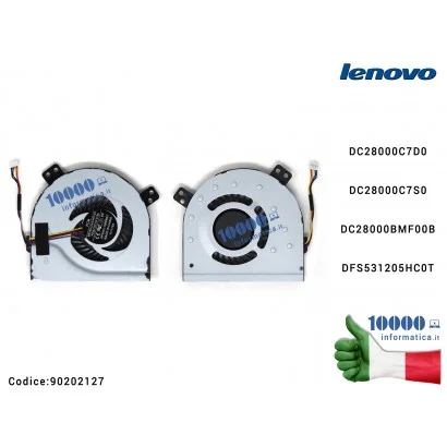 Ventola di Raffreddamento Fan CPU LENOVO Z400 Z400A Z400T Z500 P500 Z510 P400 Z410 DC28000C7D0 DC28000C7S0 MG60090V1-C170-S99 MF