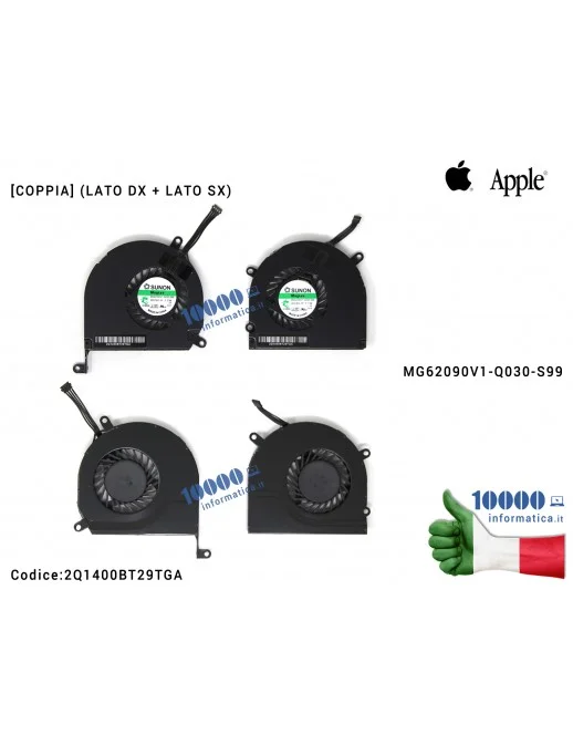Ventola Fan APPLE MacBook Pro A1286 15" [COPPIA] (LATO DX + LATO SX) MG62090V1-Q030-S99