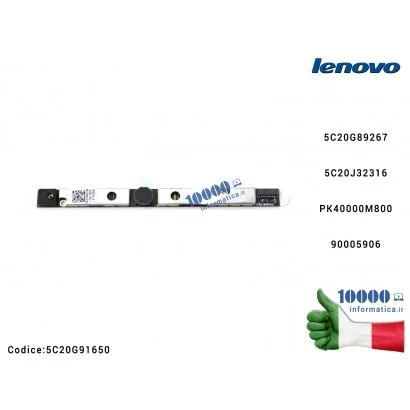 Webcam + Microfono LENOVO IdeaPad G50-30 G50-70 G50-80 G40-80 G50-45 [1 MP] PK40000M800 90005906 5C20G91650 FRU5C20G91650