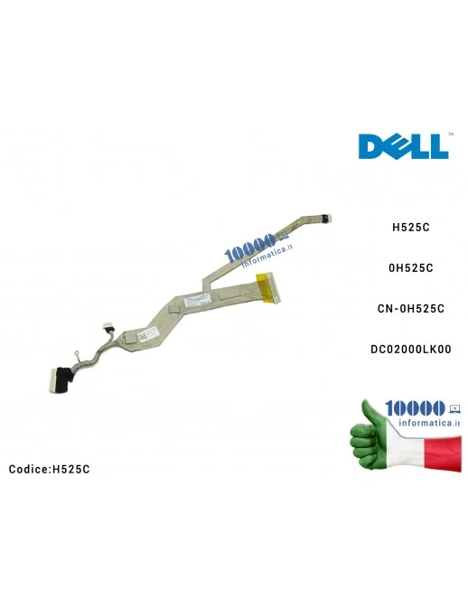H525C Cavo Flat LCD DELL Vostro 1310 DC02000LK00 H525C 0H525C CN-0H525C DC02000LK00