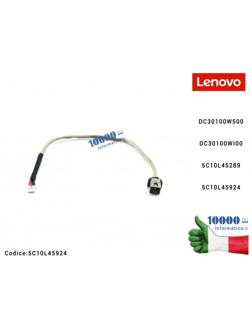 5C10L45924 Connettore DC Power Jack PJ997 LENOVO Yoga 510-14ISK (80S7) 510S-14ISK (80TK) 510-14AST (80S9) IdeaPad 110-15ISK (...