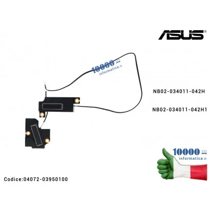 04072-03950100 Altoparlanti Speaker ASUS TUF Dash F15 FX516 FX516P FX516PM (SET SPEAKERS R+L) 04072-03950100 NB02-034011-042H...