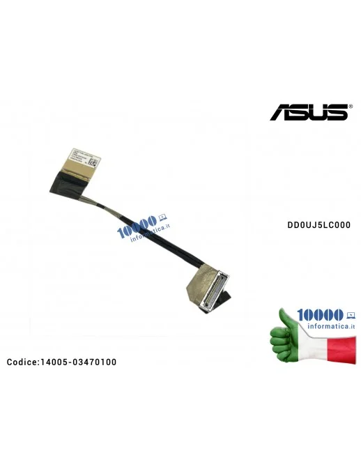 14005-03470100 Cavo Flat LCD ASUS ZenBook Flip 13 UX363 UX363JA UX363J UX363E UX363EA UXF3000EA [30 PIN] 14005-03470100 DD0UJ...