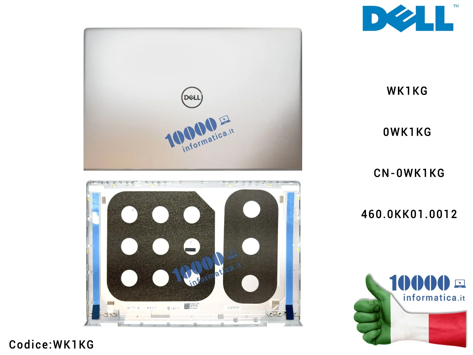 WK1KG Cover LCD DELL Inspiron 14 5401 5402 5405 5408 5409 WK1KG 0WK1KG CN-0WK1KG 460.0KK01.0012 460.0KK01.0014