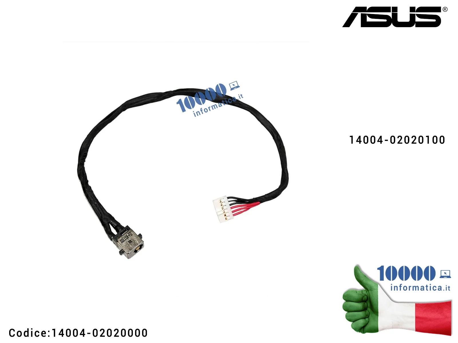 14004-02020000 Connettore DC Power Jack PJ721 ASUS X751 X751M F751LD X751 F751 F751L 14004-02020000 14004-02020100