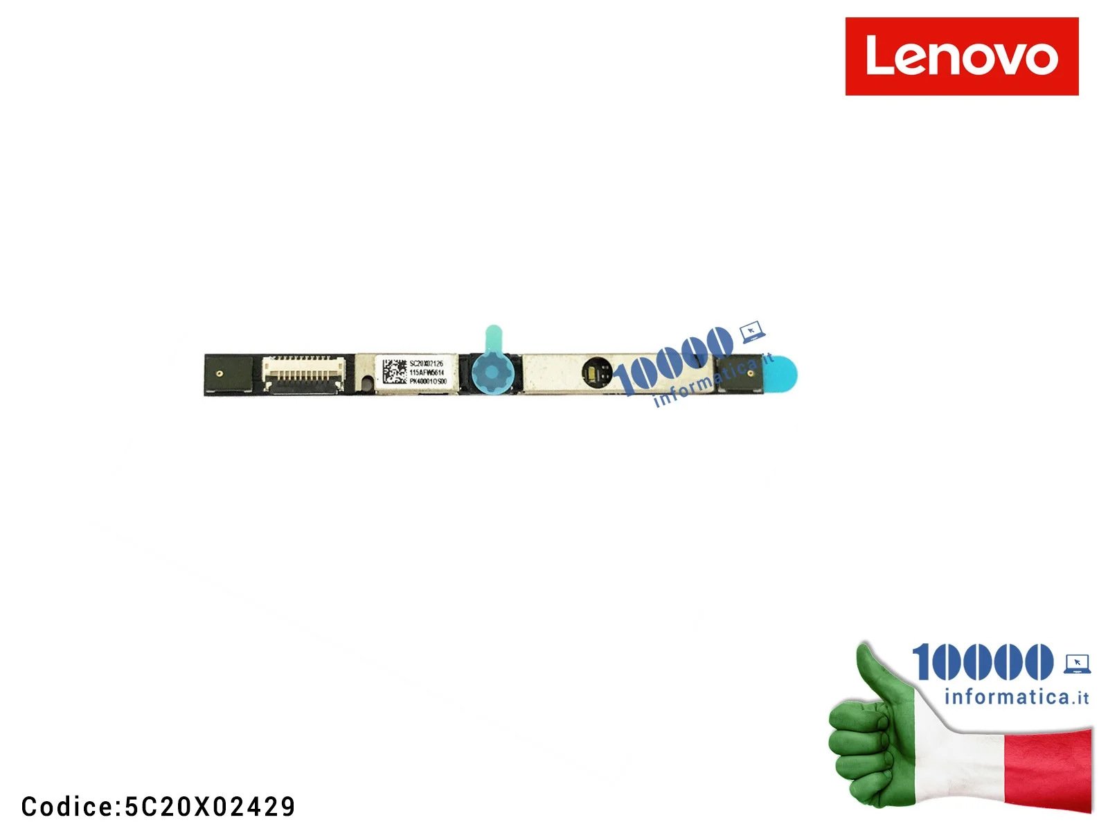 5C20X02429 Webcam + Microfono LENOVO Legion 5-15ARH05H (82B5) 5-17ARH05H (82GN) 5-17IMH05H (82B3) 5C20X02429 PK40001OS00 5C20...