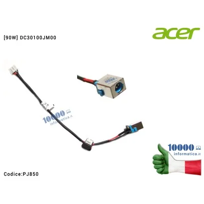 50.M0DN2.001 Connettore DC Power Jack PJ850 ACER Aspire E1-571 E1-571G [90W] DC30100JM00 50.M0DN2.001 50M0DN2001