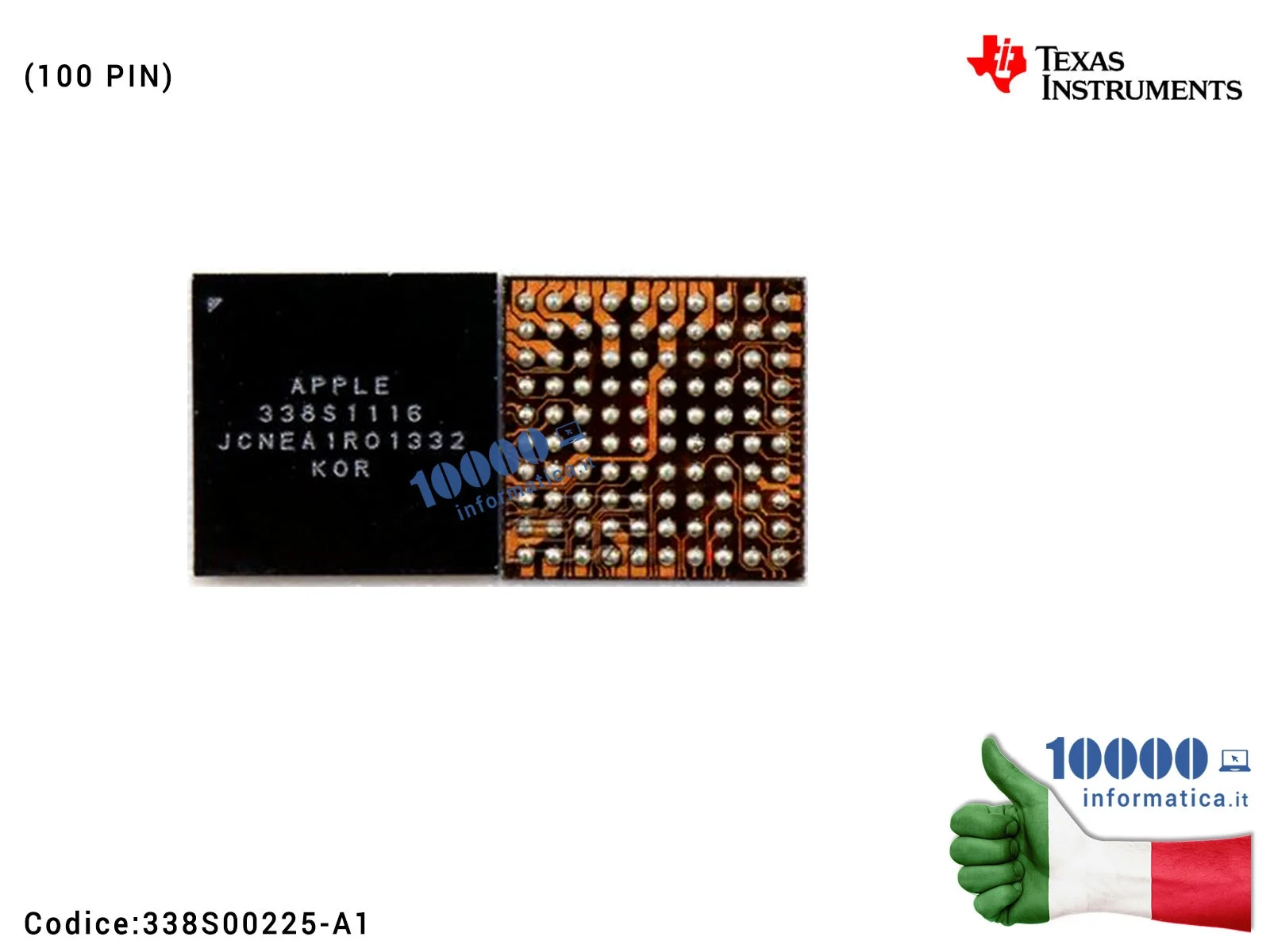 338S1116 IC Chip 338S1116 Audio Principale Fix iPhone 5C iPad 5 iPad mini (100 PIN) Main Audio 338S1116-A