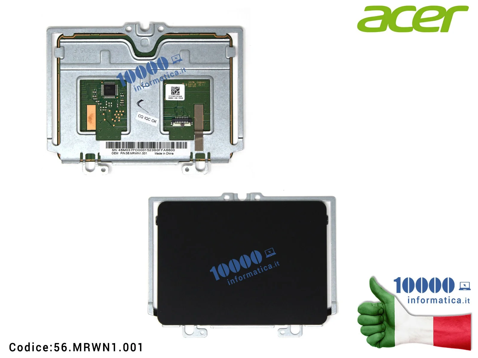 56.MRWN1.001 Touchpad ACER Aspire ES1-512 Extensa 2508 Packard Bell EasyNote TG71BM 56.MRWN1.001 56MRWN1001