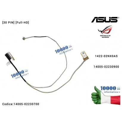 14005-02230700 Cavo Flat LCD ASUS [30 PIN] ROG Zephyrus GX501 GX501VIK GX501VSK GX501V (FHD) 1422-02NX0AS [Full-HD] 14005-022...