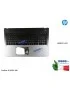 814252-061 Tastiera Italiana Completa di Top Case Superiore Palmrest HP Pavilion 15-AB 15-AB249NL [NERO/SILVER] 814252-061 80...