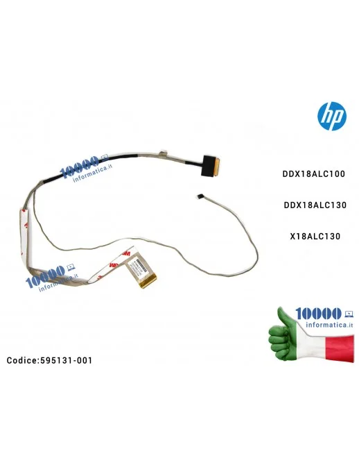 Cavo Flat LCD HP Pavilion 17-G Series 595131-001 DDX18ALC100 DDX18ALC130 X18ALC130