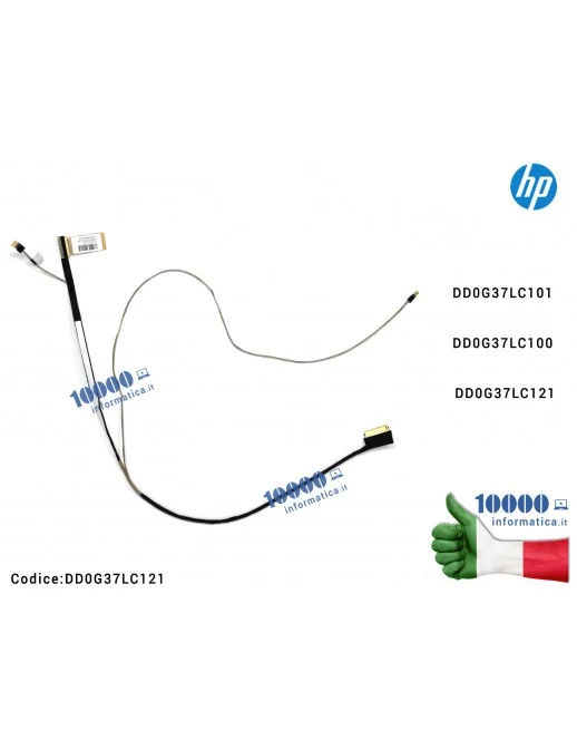 DD0G37LC121 Cavo Flat LCD HP Pavilion 17-AB 17-AB250SA G37LC121 DD0G37LC101 DD0G37LC100 DD0G37LC121 17-W 17-W120TX 17-W220TX ...