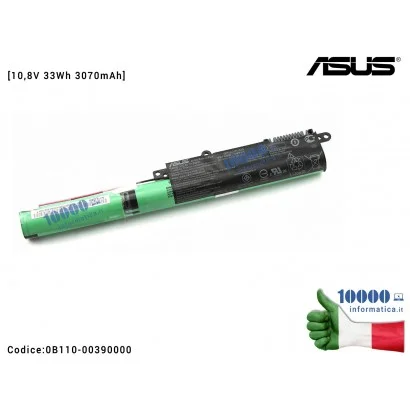 0B110-00390000 Batteria A31N1519 ORIGINALE ASUS X540 X540LJ X540L X540S X540SA X540Y F540 F540S F540SA [10,8V 33Wh 3070mAh] 0...