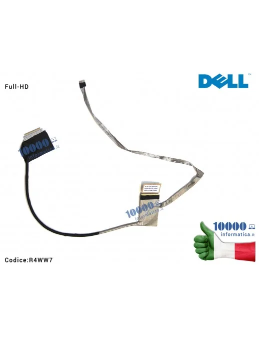 R4WW7 Cavo Flat LCD DELL Inspiron 15R-5520 15R-7520 5520 5525 7520 (Full-HD) 0R4WW7 DC02001GD10 QCL00