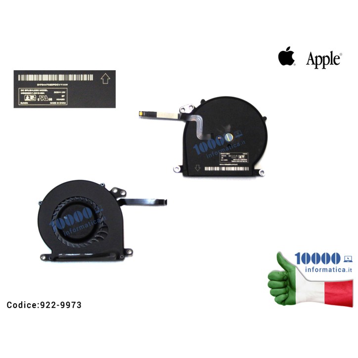 Ventola di Raffreddamento Fan CPU APPLE MacBook Air A1370 A1465 11'' (Mid 2011) MG50050V1-CO1C-S9A