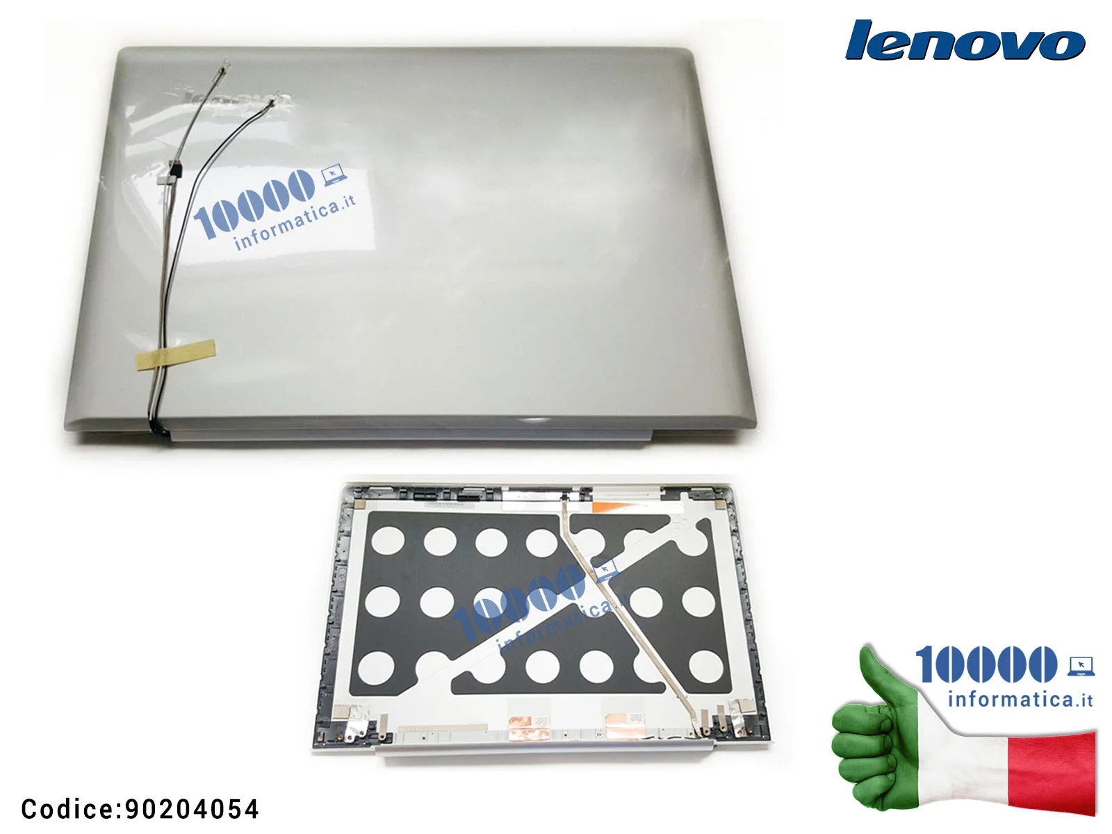 90204054 Cover LCD LENOVO IdeaPad U530 U503T Touch 15,6'' 3CLZBLCLV10 (SILVER)