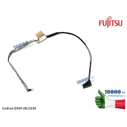 DD0FJ8LC030 Cavo Flat LCD FUJITSU [VERS. 1] LifeBook LH532 AH532 AH522 LH522 DD0FJ8LC020 DD0FJ8LC030