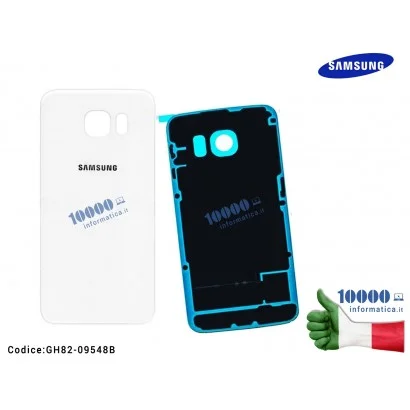 GH82-09548B Cover Posteriore Batteria SAMSUNG Galaxy S6 SM-G920 SM-G920F (BIANCO)