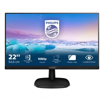 223V7QHAB/00 Philips Monitor 21.5" IPS WLED