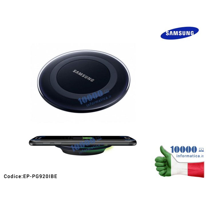 Ricarica Wireless Pad SAMSUNG Galaxy S6 e S6 Edge [NERO]