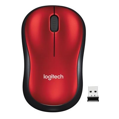 910-002237 LOGITECH M185 Mouse red