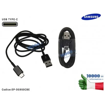 EP-DG950CBE Cavo Dati Ricarica Type-C USB TYPE C SAMSUNG [NERO]