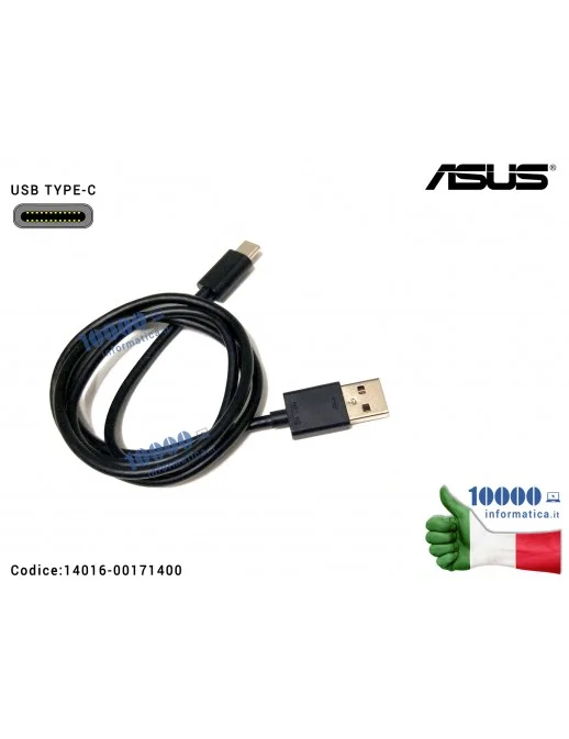 14016-00171400 Cavo USB-C Dati Ricarica Type-C ASUS [NERO] 14016-00171400