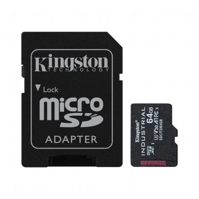 SDCIT2/64GB KT 64GB microSDXC Ind C10 +adp